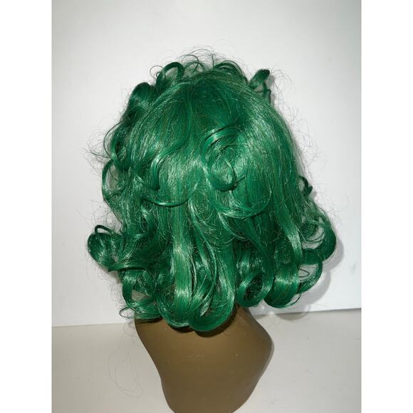 Oompa Loompa Green Curly Wig Unisex Chocolate Factory Worker Costume Halloween - Picture 12 of 13